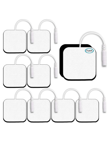 PADS de Reemplazo TENS 2x2 cm anrlafie - 8 PCS Reutilizables