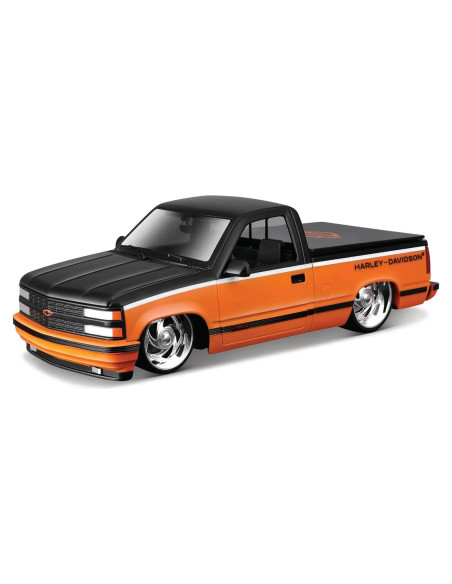 Maisto 1:24 Chevy Pick-up Harley Davidson 1993 Naranja/Negro Maisto 1:24 Chevy Pick-up Harley Davidson 1993 Naranja/Negro