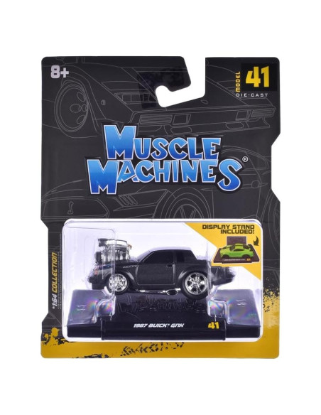 Coche Diecast 1/64 Muscle Machines 1987 GNX Negro Coche Diecast 1/64 Muscle Machines 1987 GNX Negro