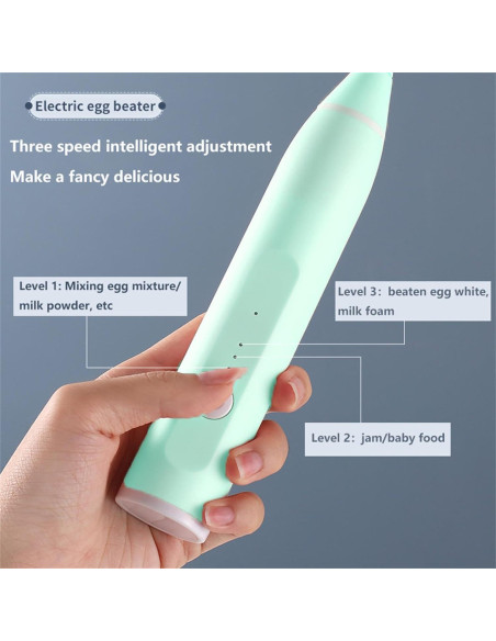 Mini Batidora de Mano Inalámbrica Xingyuei Verde 3 Velocidades Mini Batidora de Mano Inalámbrica Xingyuei Verde 3 Velocidades