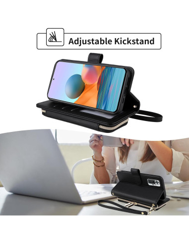 Funda billetera Furiet para Xiaomi Redmi Note 10 Pro Negra