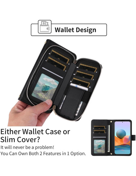 Funda billetera Furiet para Xiaomi Redmi Note 10 Pro Negra Funda billetera Furiet para Xiaomi Redmi Note 10 Pro Negra
