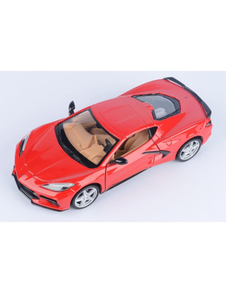 Modelo Diecast Chevrolet Corvette C8 Stingray 1/24 Motormax Rojo Modelo Diecast Chevrolet Corvette C8 Stingray 1/24 Motormax Rojo