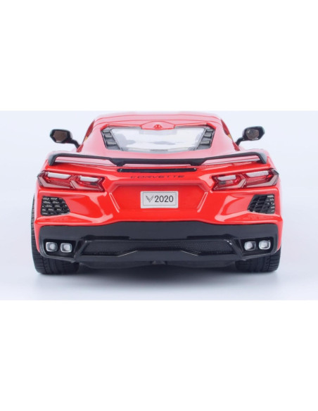 Modelo Diecast Chevrolet Corvette C8 Stingray 1/24 Motormax Rojo Modelo Diecast Chevrolet Corvette C8 Stingray 1/24 Motormax Rojo