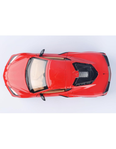 Modelo Diecast Chevrolet Corvette C8 Stingray 1/24 Motormax Rojo