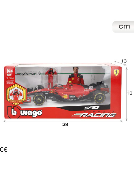 Coche Coleccionable Ferrari SF-23 Carlos Sainz 1:24 DieCast Coche Coleccionable Ferrari SF-23 Carlos Sainz 1:24 DieCast