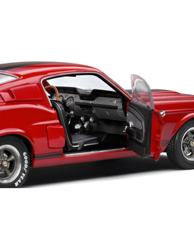 Coche de Modelo 1:18 Shelby GT500 Rojo 1967 Solido