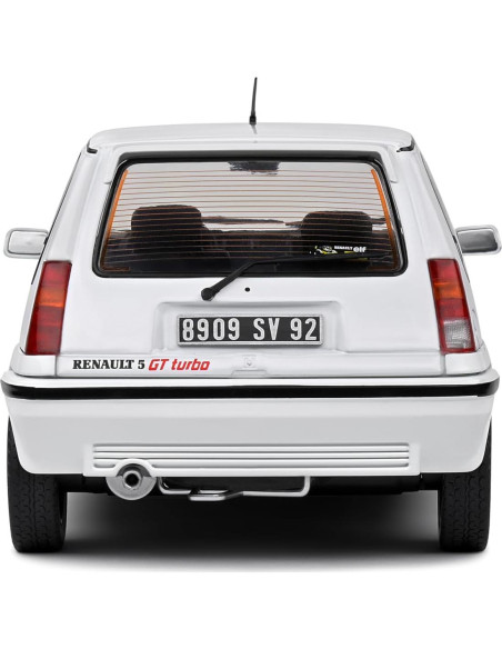 Coche Coleccionable Solido 1:18 Renault 5 GT Turbo 1989 Blanco Coche Coleccionable Solido 1:18 Renault 5 GT Turbo 1989 Blanco