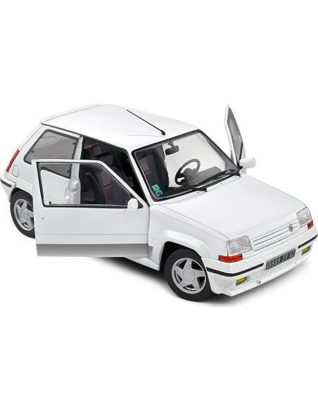 Coche Coleccionable Solido 1:18 Renault 5 GT Turbo 1989 Blanco Coche Coleccionable Solido 1:18 Renault 5 GT Turbo 1989 Blanco