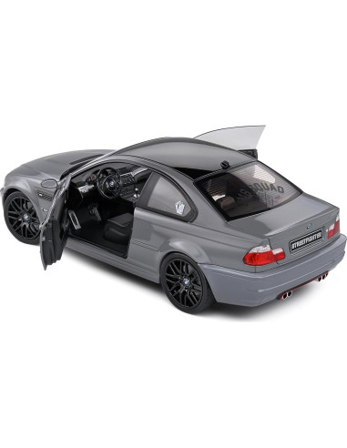 Modelo Coche Diecast BMW E46 M3 Nardo Gris 1:18 Solido