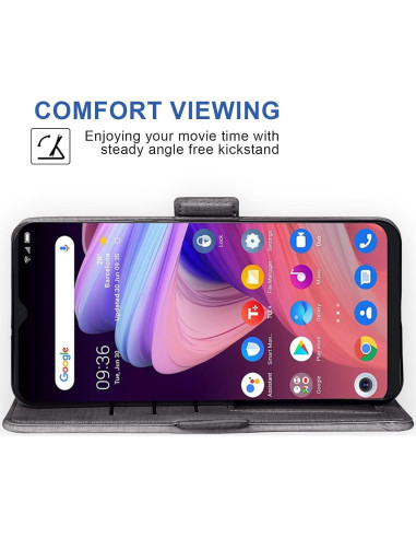 Funda Asuwish para TCL 10 SE con Protector de Pantalla y Soporte