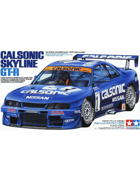 Tamiya Calsonic Skyline GT-R 1/24 TAM24184 Modelo a Escala Tamiya Calsonic Skyline GT-R 1/24 TAM24184 Modelo a Escala