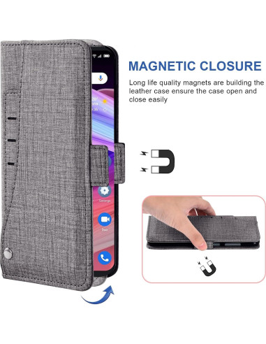 Funda Asuwish para TCL 10 SE con Protector de Pantalla y Soporte