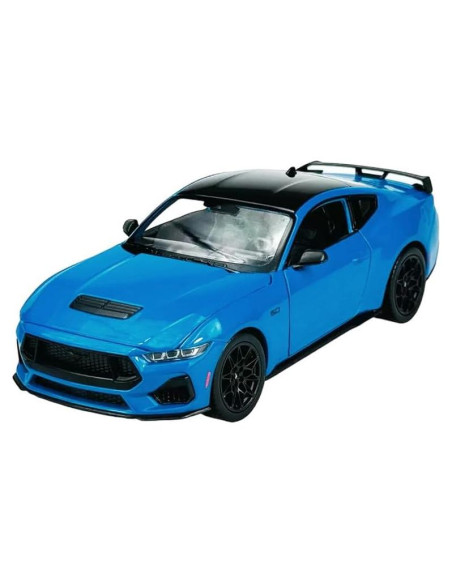 Modelo Diecast Ford Mustang GT 2024 Welly 1:24 Azul Modelo Diecast Ford Mustang GT 2024 Welly 1:24 Azul