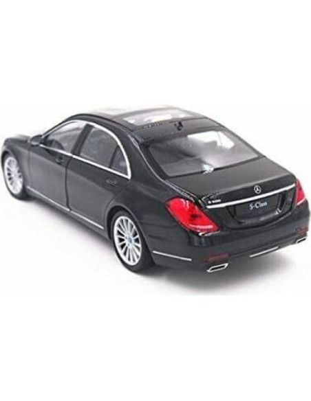 Coche de Modelo Clase S Welly 24051 Negro 1:24 Techo Corredizo Coche de Modelo Clase S Welly 24051 Negro 1:24 Techo Corredizo
