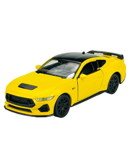 Modelo Diecast Ford Mustang GT 2024 Welly 1:24 Amarillo Modelo Diecast Ford Mustang GT 2024 Welly 1:24 Amarillo