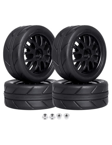Ruedas y Llantas 12mm CrazyHobby para Coche 1/10 - Juego de 4