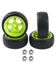 Ruedas de 5 radios HIRCQOO 66 mm para coches RC 1/10