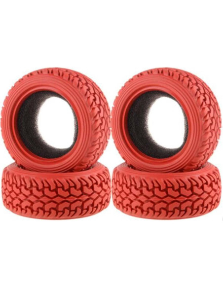 Llantas y Ruedas RC 1:10 LAFEINA 701A Caucho 75mm Rojo Llantas y Ruedas RC 1:10 LAFEINA 701A Caucho 75mm Rojo