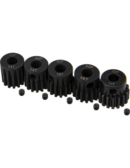 Conjunto de Engranajes de Piñón 32P ShareGoo 5mm 5 Piezas 13T-17T Conjunto de Engranajes de Piñón 32P ShareGoo 5mm 5 Piezas 13T-17T