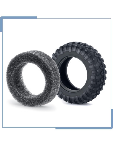 4 Neumáticos de Caucho Zolikar 42mm para Kyosho Mini Z 4x4