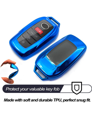 Funda de Llave TPU Azul MECHCOS para Toyota 6 Botones