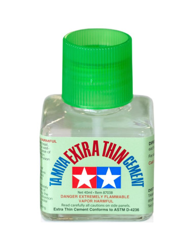 Cemento Extra Fino Tamiya 87038 40ml para Modelismo