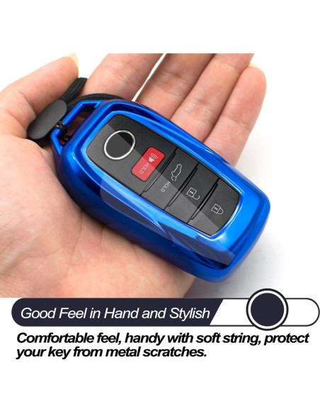 Funda de Llave TPU Azul MECHCOS para Toyota 6 Botones Funda de Llave TPU Azul MECHCOS para Toyota 6 Botones