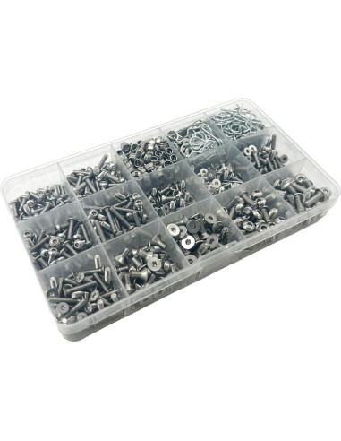 Kit de Tornillos RC 1010pcs Acero Inoxidable para Traxxas Axial