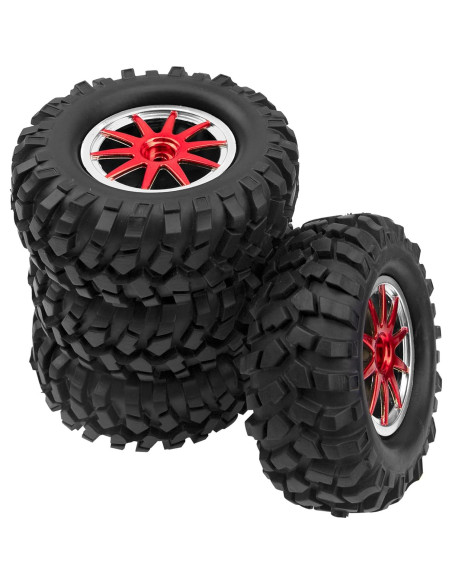 Neumáticos Off-Road 1/10 HIRCQOO 96mm con Llantas 10 Radios Neumáticos Off-Road 1/10 HIRCQOO 96mm con Llantas 10 Radios