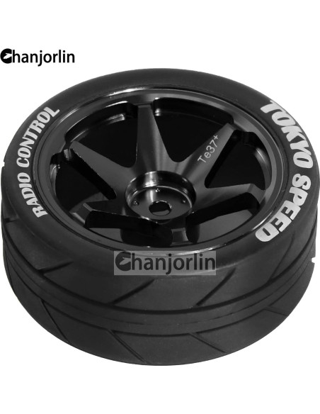 Neumáticos y Ruedas 1/10 RC Chanjorlin para Carretera 65mm Neumáticos y Ruedas 1/10 RC Chanjorlin para Carretera 65mm