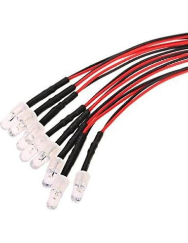 Kit de Luces LED 8Pcs GLOBACT para Coches RC 1/10 1/8