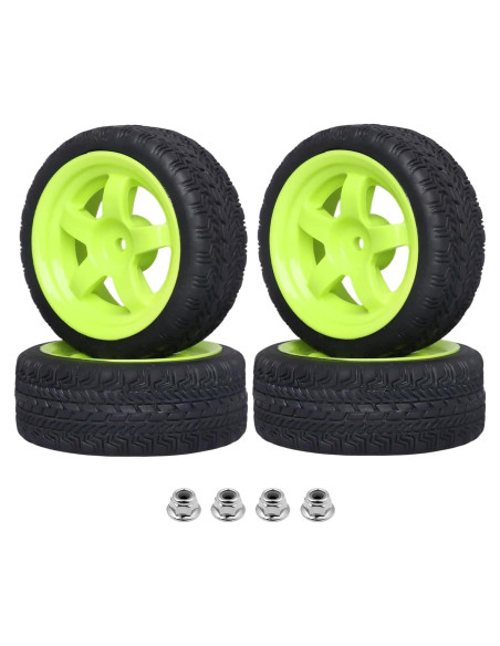 Ruedas RC 1/10 Hobbyfire 12mm Hex 66mm Neumáticos Goma Ruedas RC 1/10 Hobbyfire 12mm Hex 66mm Neumáticos Goma