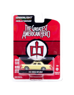 Coche Diecast 1/64 Greenlight 1981 Dodge Diplomat Amarillo