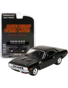 Modelo Diecast Greenlight 62020-F John Wick Plymouth 'Cuda 1/64 2