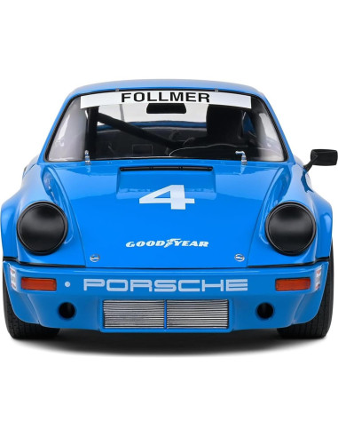 Auto Deportivo Solido 1:18 Porsche 911 IROC Azul 1974