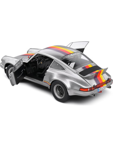 Modelo a Escala 1:18 Solido Porsche 911 RSR 1973 Plata