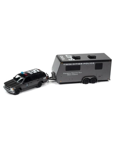 Coche Diecast 1997 Chevy Tahoe SWAT Johnny Lightning 1/64 Coche Diecast 1997 Chevy Tahoe SWAT Johnny Lightning 1/64