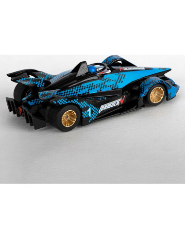 Coche de Carreras Slot AFX Mega G+ Fómula N Azul 21.6x17.2 cm