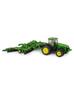 Tractor John Deere 8320R y Disco ERTL 1:64 Escala