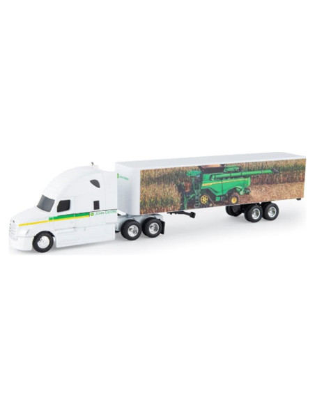 Camión Semi John Deere 1/64 con Remolque X9 Combine Camión Semi John Deere 1/64 con Remolque X9 Combine