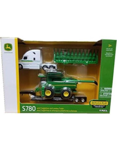 Cosechadora John Deere S780 1/64 con Freightliner y Remolque 2