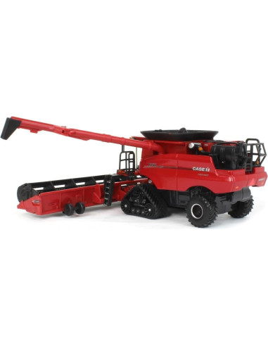 Combine de Oruga ERTL Case IH 7250 1/64 con Cabezas de Maíz y Grano