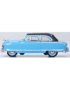 Modelo Coche Diecast 1950 Rambler Custom Landau Azul 1/87 2