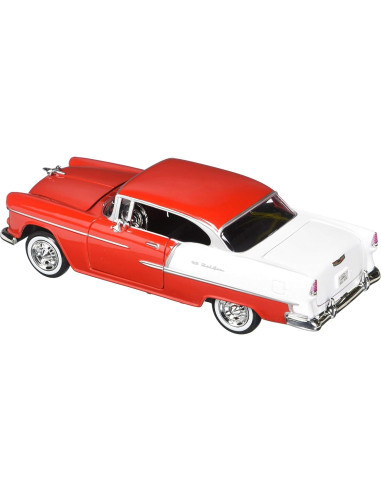 Chevy Bel-Air 1955 Escala 1:24 Rojo Metal Chevrolet