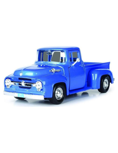 Camión Pickup F-100 1956 Motormax Diecast 1/24 Azul Metálico
