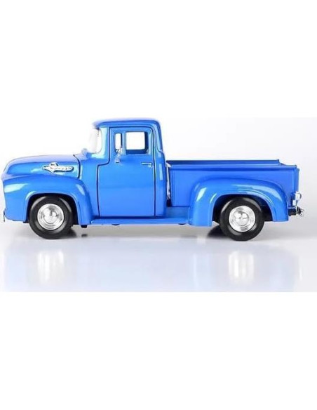 Camión Pickup F-100 1956 Motormax Diecast 1/24 Azul Metálico Camión Pickup F-100 1956 Motormax Diecast 1/24 Azul Metálico