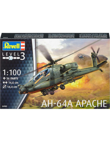Kit de Modelo Helicóptero Apache 100 Revell 1:100