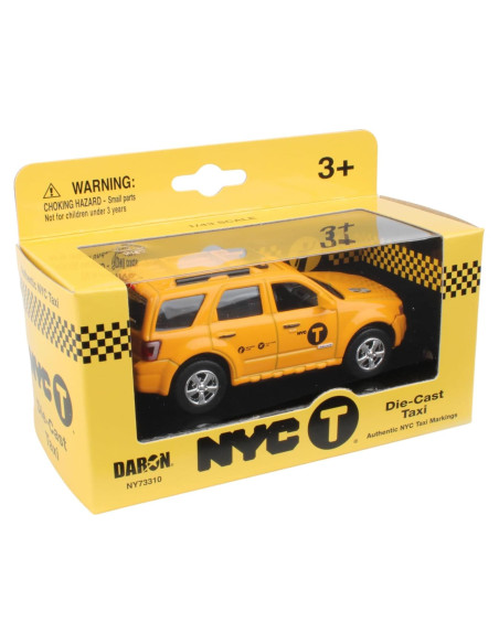 Taxi Daron NYC Die-Cast Ford Escape 1:43 Amarillo Negro Taxi Daron NYC Die-Cast Ford Escape 1:43 Amarillo Negro