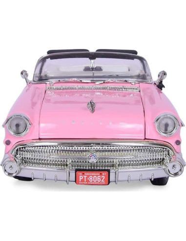 Coche Diecast 1/18 Motormax 1957 Roadmaster Convertible Rosa